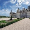 Detail of part of the gardens of the Chambord Castle in France